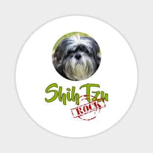 Shih Tzu Rock Magnet